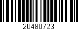 Código de barras (EAN, GTIN, SKU, ISBN): '20480723'