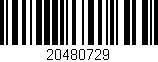 Código de barras (EAN, GTIN, SKU, ISBN): '20480729'