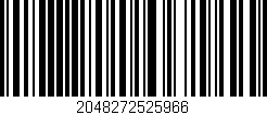 Código de barras (EAN, GTIN, SKU, ISBN): '2048272525966'