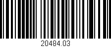 Código de barras (EAN, GTIN, SKU, ISBN): '20484.03'
