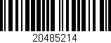 Código de barras (EAN, GTIN, SKU, ISBN): '20485214'