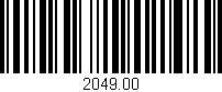 Código de barras (EAN, GTIN, SKU, ISBN): '2049.00'