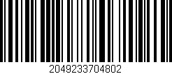 Código de barras (EAN, GTIN, SKU, ISBN): '2049233704802'