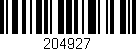 Código de barras (EAN, GTIN, SKU, ISBN): '204927'