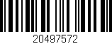 Código de barras (EAN, GTIN, SKU, ISBN): '20497572'