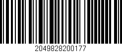 Código de barras (EAN, GTIN, SKU, ISBN): '2049828200177'