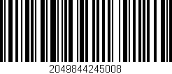 Código de barras (EAN, GTIN, SKU, ISBN): '2049844245008'