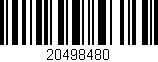 Código de barras (EAN, GTIN, SKU, ISBN): '20498480'