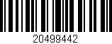 Código de barras (EAN, GTIN, SKU, ISBN): '20499442'