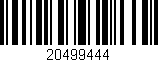 Código de barras (EAN, GTIN, SKU, ISBN): '20499444'