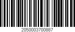 Código de barras (EAN, GTIN, SKU, ISBN): '2050003700887'