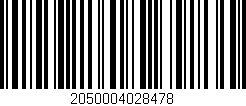 Código de barras (EAN, GTIN, SKU, ISBN): '2050004028478'