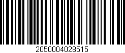 Código de barras (EAN, GTIN, SKU, ISBN): '2050004028515'