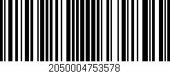 Código de barras (EAN, GTIN, SKU, ISBN): '2050004753578'