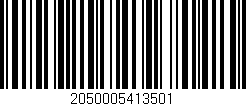 Código de barras (EAN, GTIN, SKU, ISBN): '2050005413501'