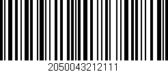 Código de barras (EAN, GTIN, SKU, ISBN): '2050043212111'