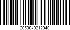 Código de barras (EAN, GTIN, SKU, ISBN): '2050043212340'