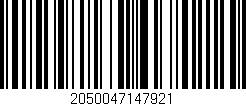 Código de barras (EAN, GTIN, SKU, ISBN): '2050047147921'