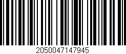 Código de barras (EAN, GTIN, SKU, ISBN): '2050047147945'