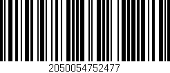 Código de barras (EAN, GTIN, SKU, ISBN): '2050054752477'