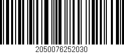 Código de barras (EAN, GTIN, SKU, ISBN): '2050076252030'