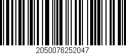 Código de barras (EAN, GTIN, SKU, ISBN): '2050076252047'