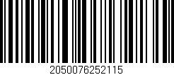 Código de barras (EAN, GTIN, SKU, ISBN): '2050076252115'
