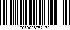 Código de barras (EAN, GTIN, SKU, ISBN): '2050076252177'