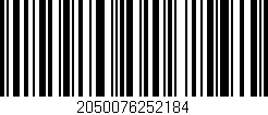 Código de barras (EAN, GTIN, SKU, ISBN): '2050076252184'