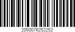 Código de barras (EAN, GTIN, SKU, ISBN): '2050076252252'