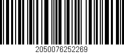 Código de barras (EAN, GTIN, SKU, ISBN): '2050076252269'