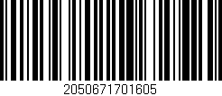 Código de barras (EAN, GTIN, SKU, ISBN): '2050671701605'