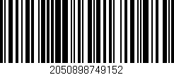 Código de barras (EAN, GTIN, SKU, ISBN): '2050898749152'