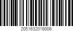 Código de barras (EAN, GTIN, SKU, ISBN): '2051632018008'