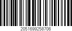 Código de barras (EAN, GTIN, SKU, ISBN): '2051699258706'