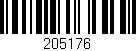 Código de barras (EAN, GTIN, SKU, ISBN): '205176'