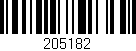 Código de barras (EAN, GTIN, SKU, ISBN): '205182'