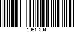 Código de barras (EAN, GTIN, SKU, ISBN): '2051/304'
