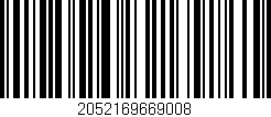 Código de barras (EAN, GTIN, SKU, ISBN): '2052169669008'