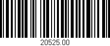 Código de barras (EAN, GTIN, SKU, ISBN): '20525.00'