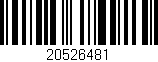 Código de barras (EAN, GTIN, SKU, ISBN): '20526481'