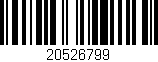 Código de barras (EAN, GTIN, SKU, ISBN): '20526799'
