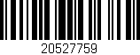 Código de barras (EAN, GTIN, SKU, ISBN): '20527759'