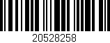 Código de barras (EAN, GTIN, SKU, ISBN): '20528258'