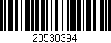 Código de barras (EAN, GTIN, SKU, ISBN): '20530394'