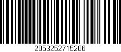 Código de barras (EAN, GTIN, SKU, ISBN): '2053252715206'
