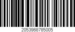 Código de barras (EAN, GTIN, SKU, ISBN): '2053968785005'