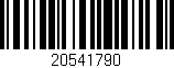Código de barras (EAN, GTIN, SKU, ISBN): '20541790'