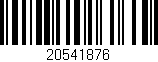 Código de barras (EAN, GTIN, SKU, ISBN): '20541876'