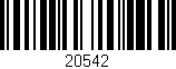 Código de barras (EAN, GTIN, SKU, ISBN): '20542'
